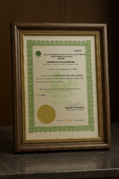 Certificate of Incorporation